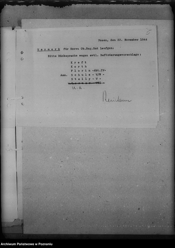 Obraz 9 z jednostki "Dienstaltersliste der Beamten des höheren Dienstes"