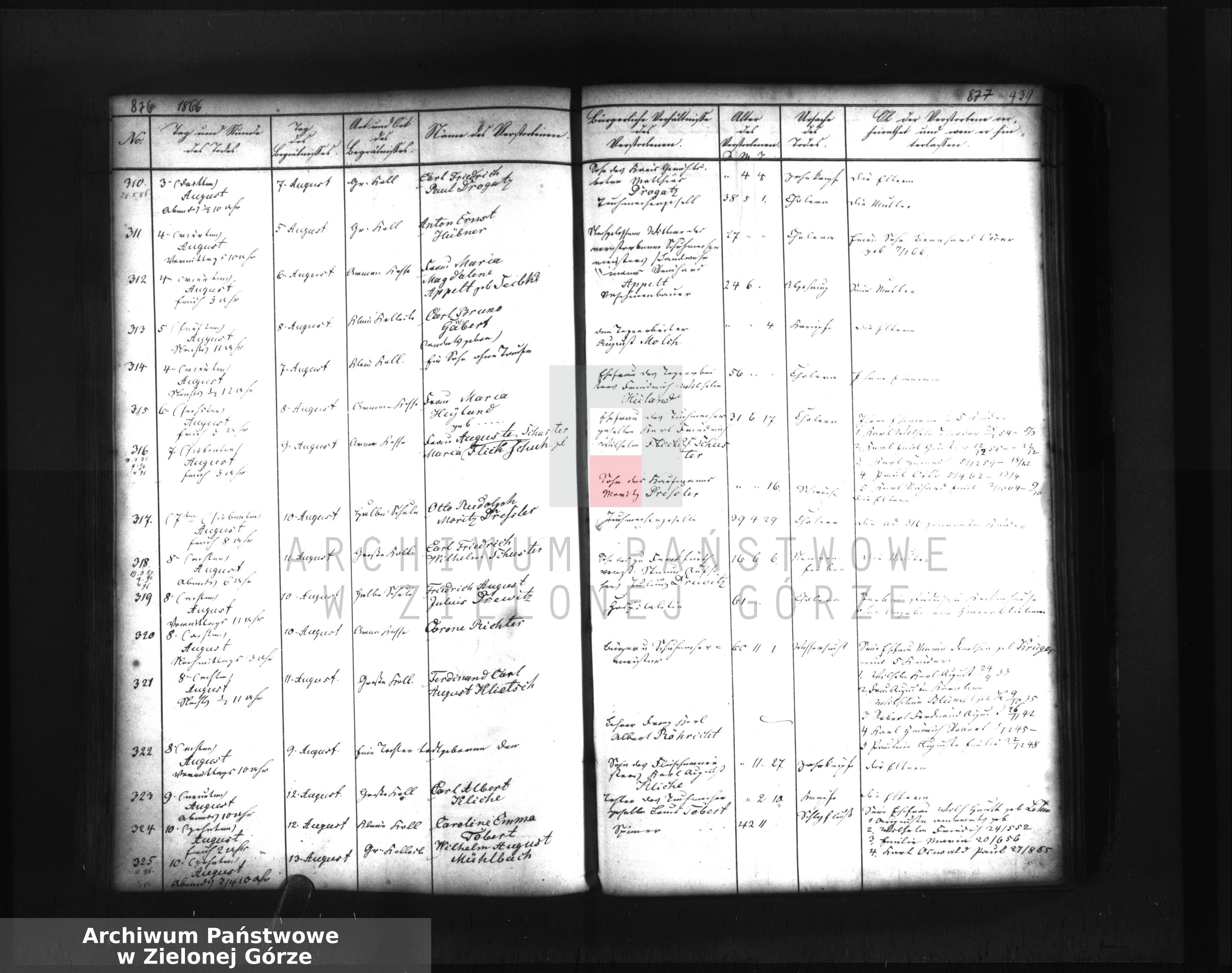 Skan z jednostki: Todten-Buch der Stadt und Haupt-Kirche zu Guben