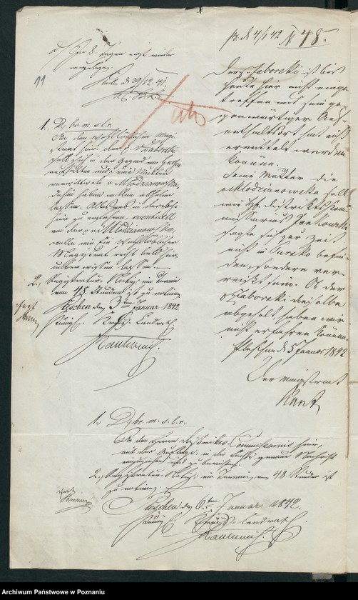 Obraz 15 z jednostki "A. betr. den diesseitigen Untertanen polnischen Flüchtling Joseph von Zaborski"