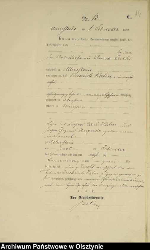 image.from.unit.number "Sterbe-Haupt-Register Nr 1 - 240"