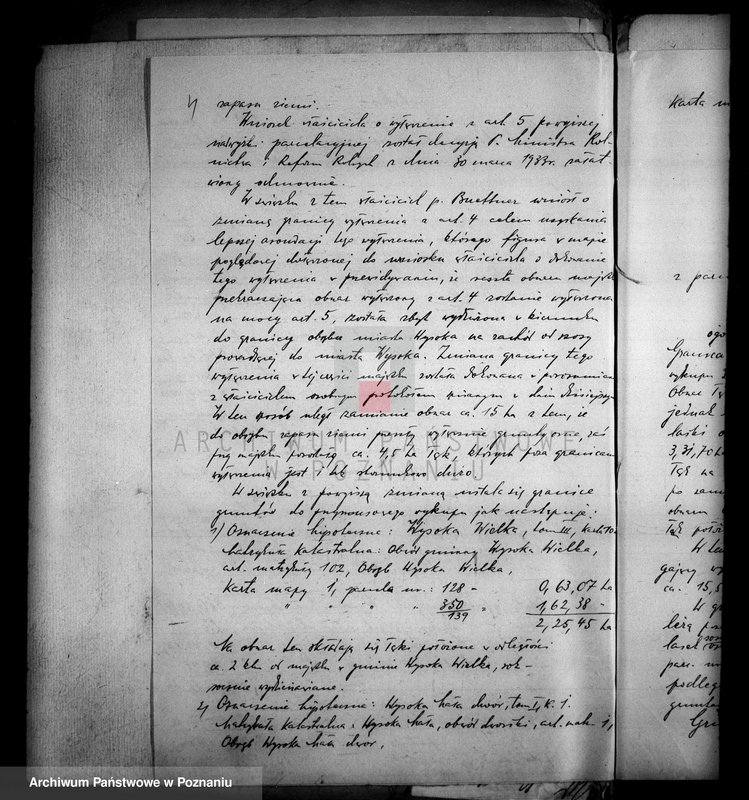 Obraz 8 z jednostki "Majątek Wysoka Mała powiatu wyrzyskiego przymusowy wykup Welter Buttner"