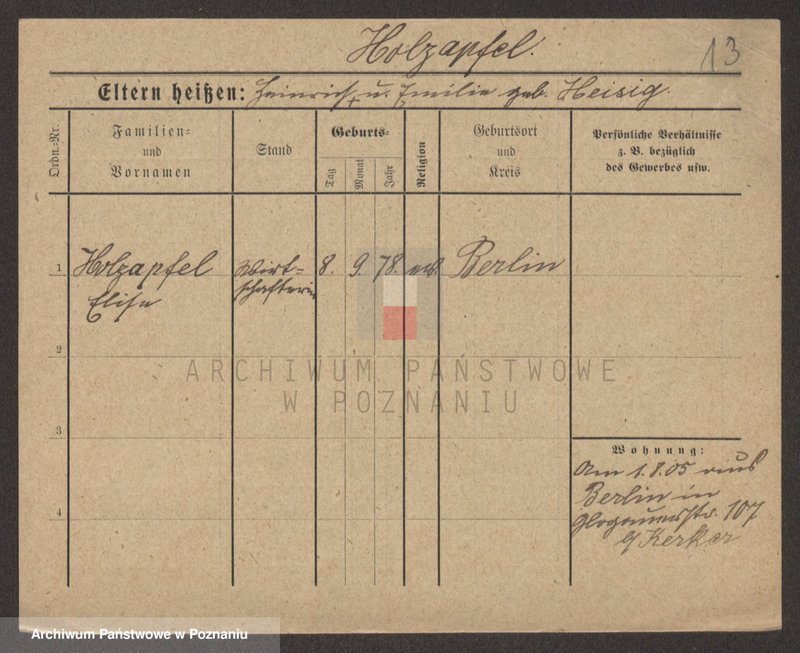Obraz 13 z jednostki "Holzapfel - Hominski"