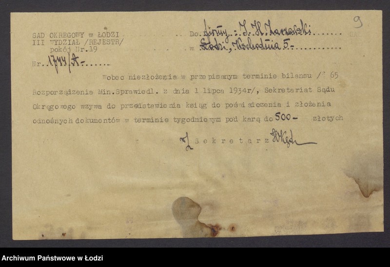 Obraz 11 z jednostki "Izrael Henoch Zarzewski- sprzedaż mięsa"