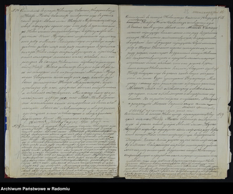 Obraz 19 z jednostki "[Duplikat akt urodzonych i zmarłych (N 1-16, 29-32) Okręgu Bóżniczego Nowe Miasto n/Pilicą za 1904 r.]"