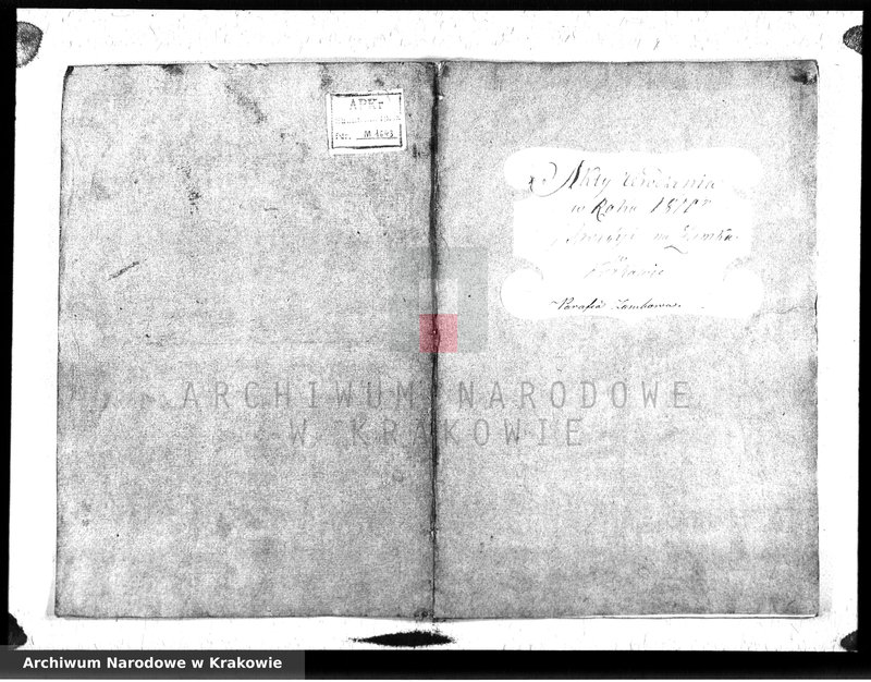 Obraz 2 z jednostki "Akty Urodzenia w Roku 1810 tym Parafyi na Zamku w Krakowie Parafia Zamkowa"