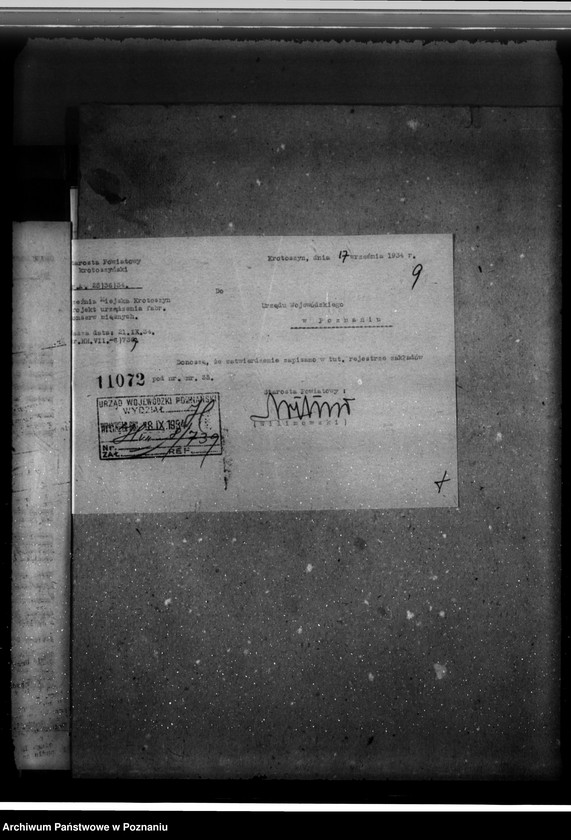 Obraz 13 z jednostki "Zatwierdzenie zakładu przemysłowego /Rzeźnia Miejska/ w Krotoszynie"