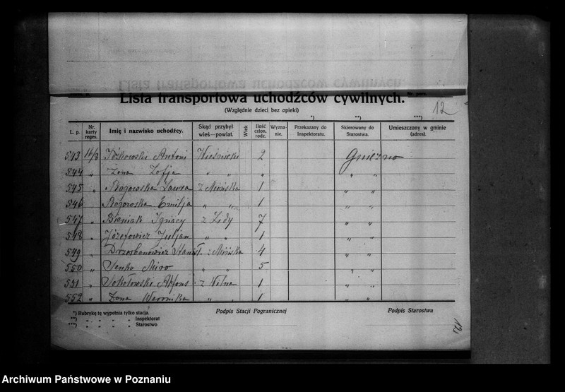 Obraz 16 z jednostki "Lista uchodźców cywilnych."