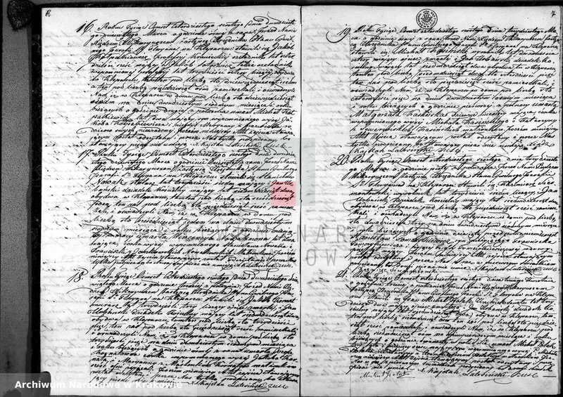 image.from.unit.number "Księga Aktów Zejścia dla Parafii So. Floryana na Kleparzu na rok 1846 sporządzona"