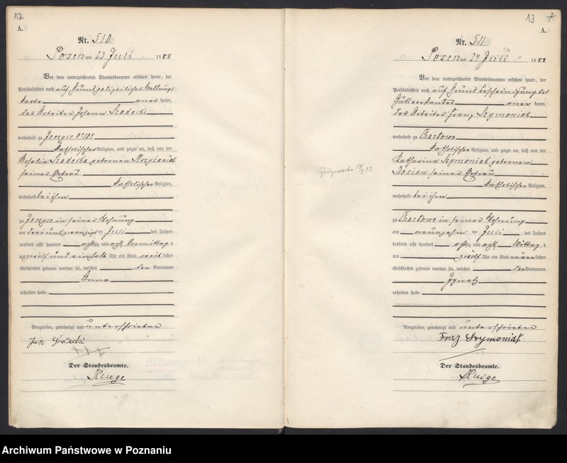 Obraz 10 z jednostki "Księga urodzeń t. II"