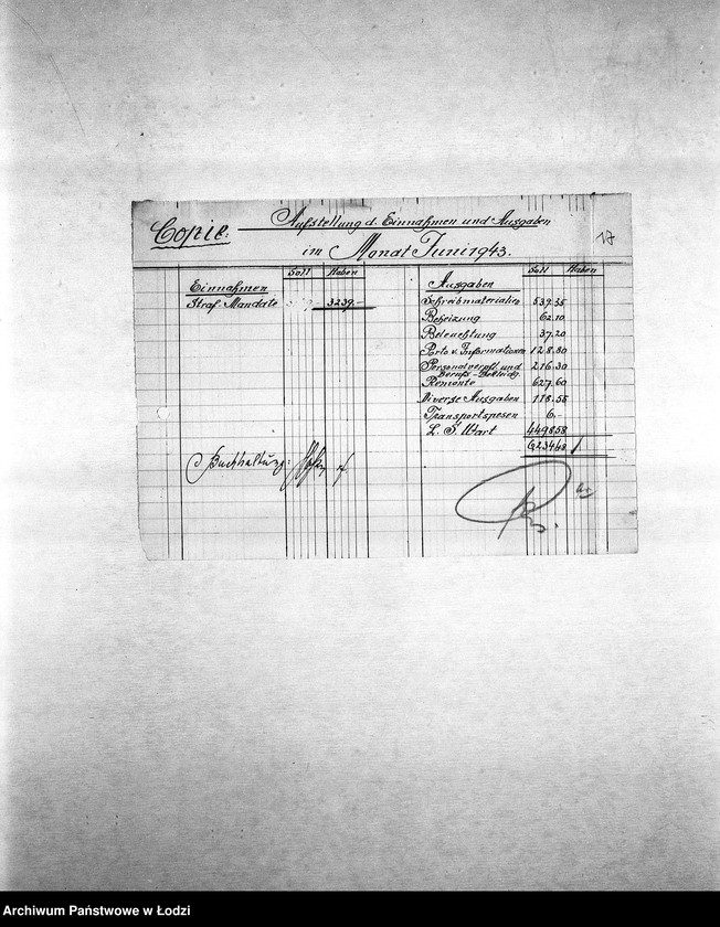 Obraz 20 z jednostki "Bilanzen [Bilanse miesięczne]"