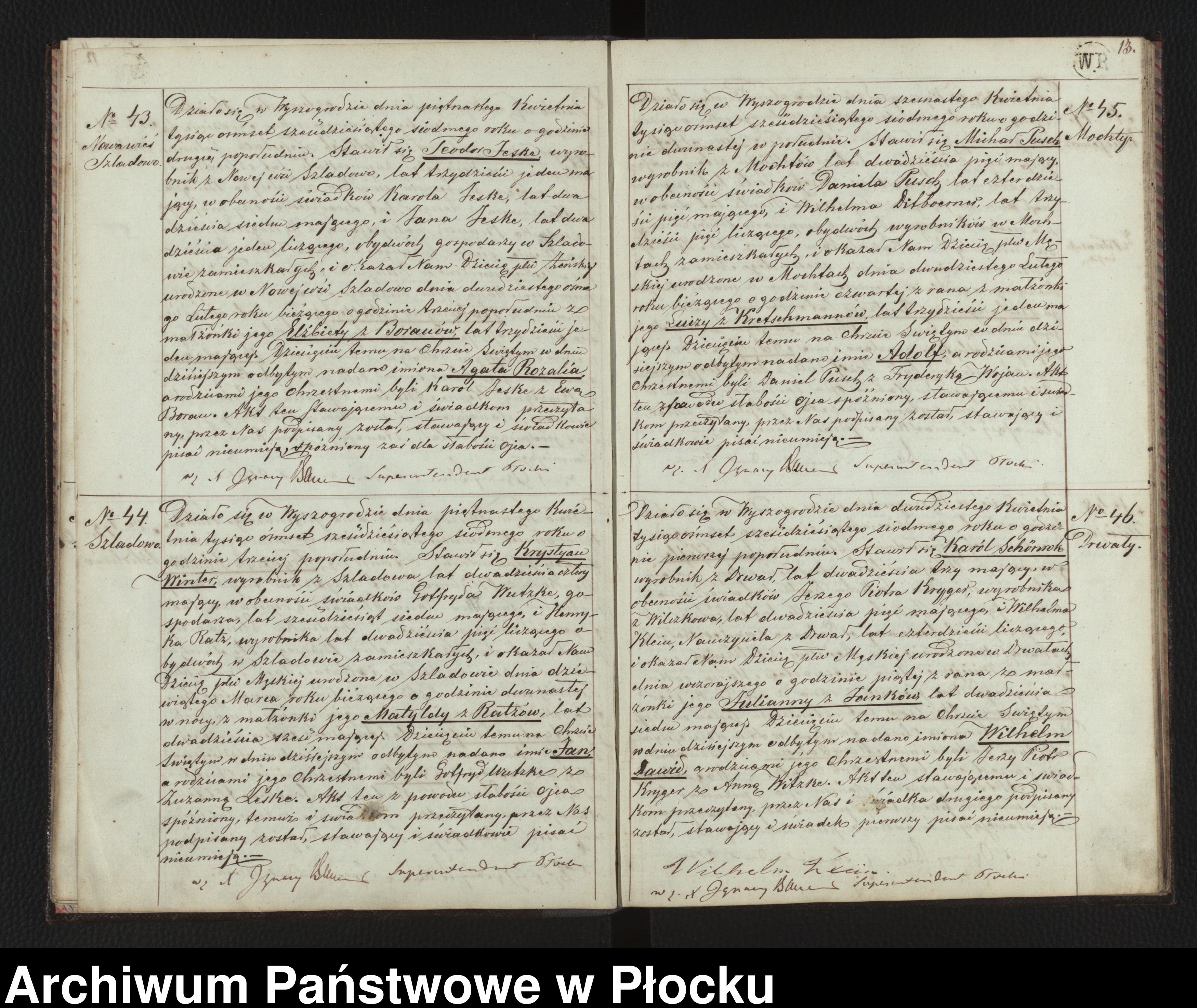 Skan z jednostki: Akta urodzeń, małżeństw i zgonów