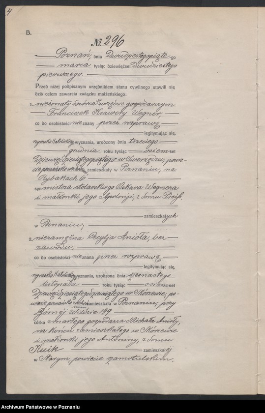 Obraz 6 z jednostki "Księga miejscowa małżeństw tom II [Rejestr główny małżeństw]"