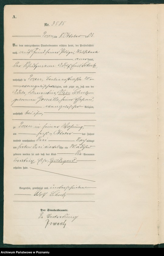 Obraz 5 z jednostki "Księga urodzeń tom VII"