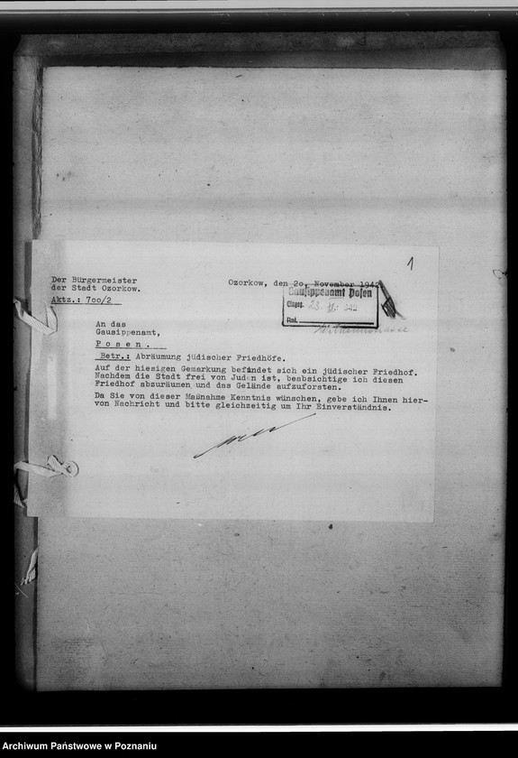 Obraz 5 z jednostki "Steindenkmäler [likwidacja żydowskich cmentarzy]"