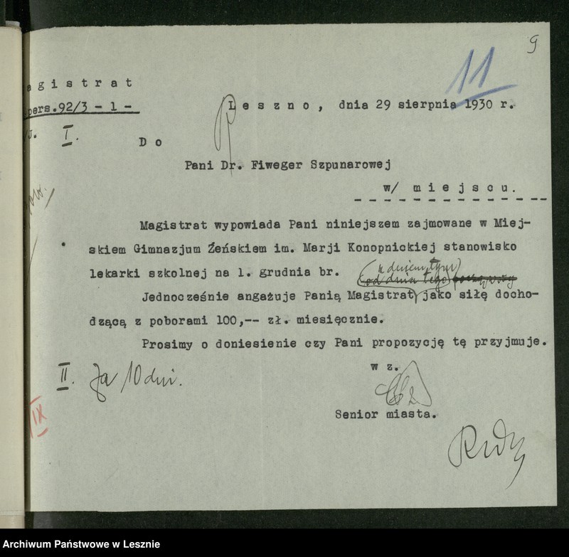 Obraz 11 z jednostki "[Szpunar Kazimiera - akta osobowe]"