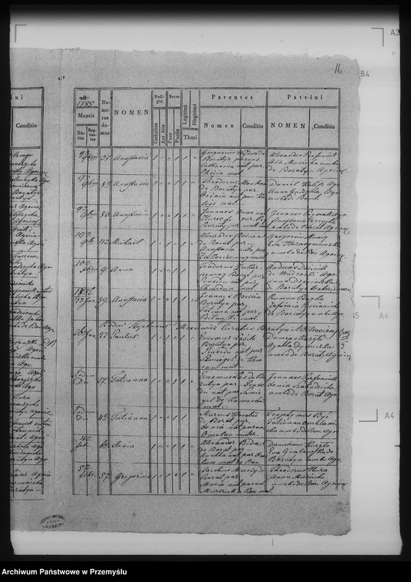 Obraz 7 z jednostki "[Kopie ksiąg metrykalnych parafii Boratyn wieś Boratyn (dekanat Bełz)]"