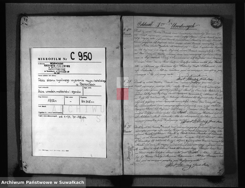 image.from.unit.number "Duplikat Parafii Berzniki R. 1852"