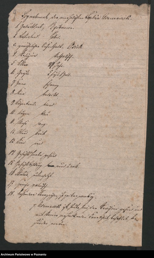 Obraz 11 z jednostki "A. betr. Personalia der polnischen Überläufer Franz und Sofia Adamczak /al. Gościniak, Adamiak/"