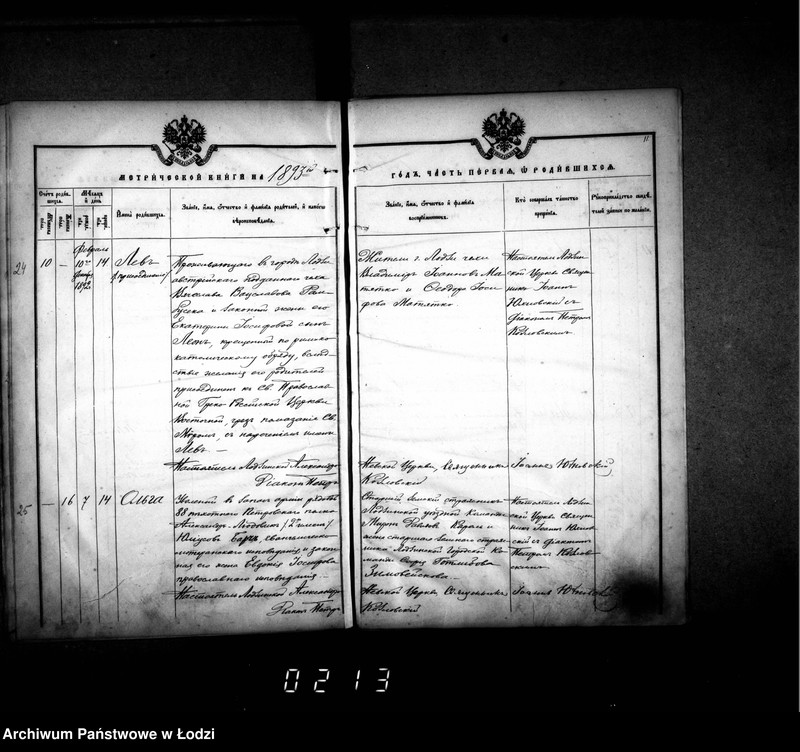 Obraz 15 z jednostki "Księga metrykalna aktów urodzeń, małżeństw i zgonów"