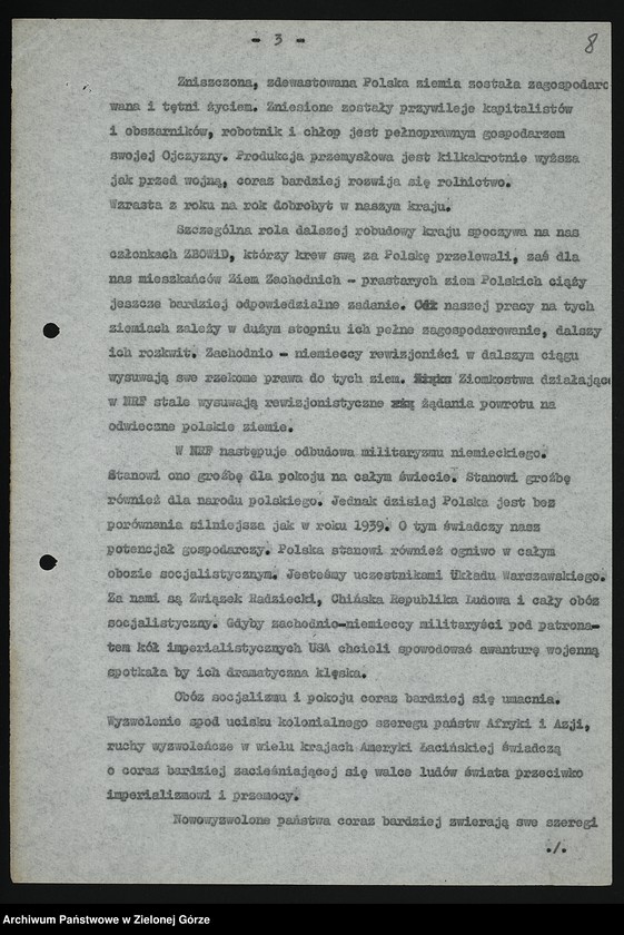 image.from.unit.number "Oddział Powiatowy ZBoWiD w Głogowie. Kampania sprawozdawczo-wyborcza Zarządu Oddziału Powiatowego ZBoWiD w Głogowie w 1961 r.-Protokół z Walnego Zjazdu Powiatowego ZBoWiD - 28 maja 1961"