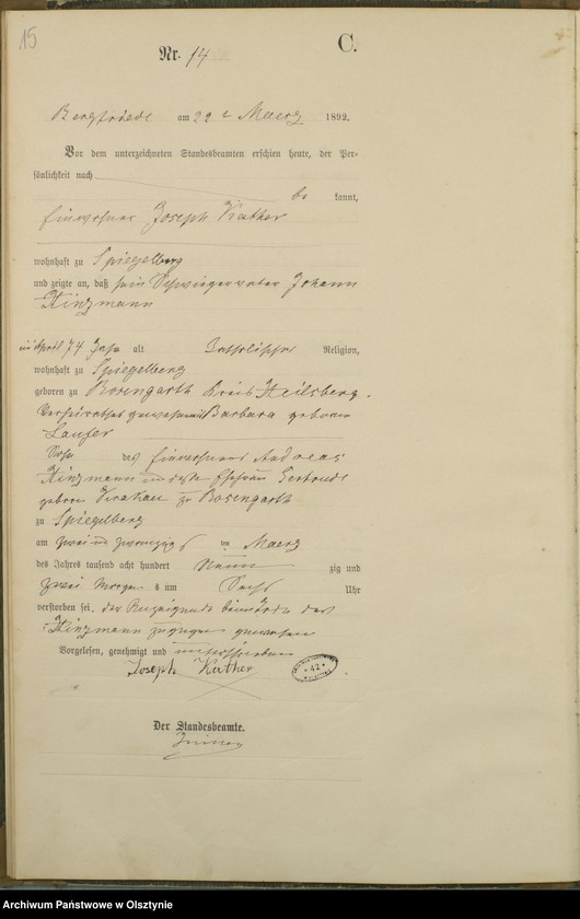 image.from.unit.number "Sterbe-Haupt-Register Nr 1 - 51"