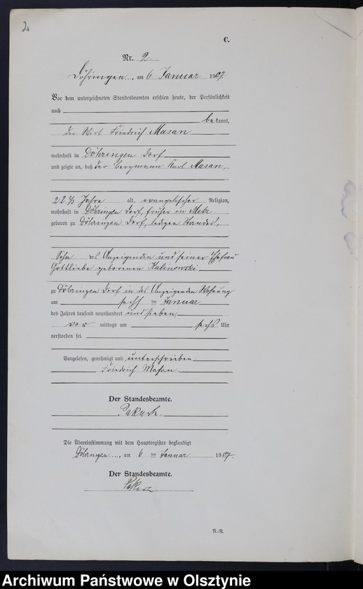 image.from.unit.number "Sterbe-Neben-Register Nr 1 - 26"