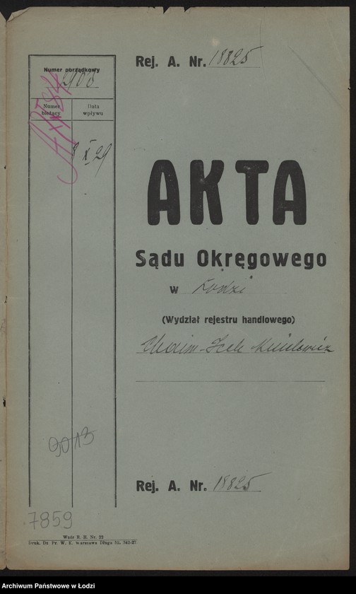 Obraz 2 z jednostki "Chaim Icek Kisielewicz – sprzedaż drobek bydlęcych"