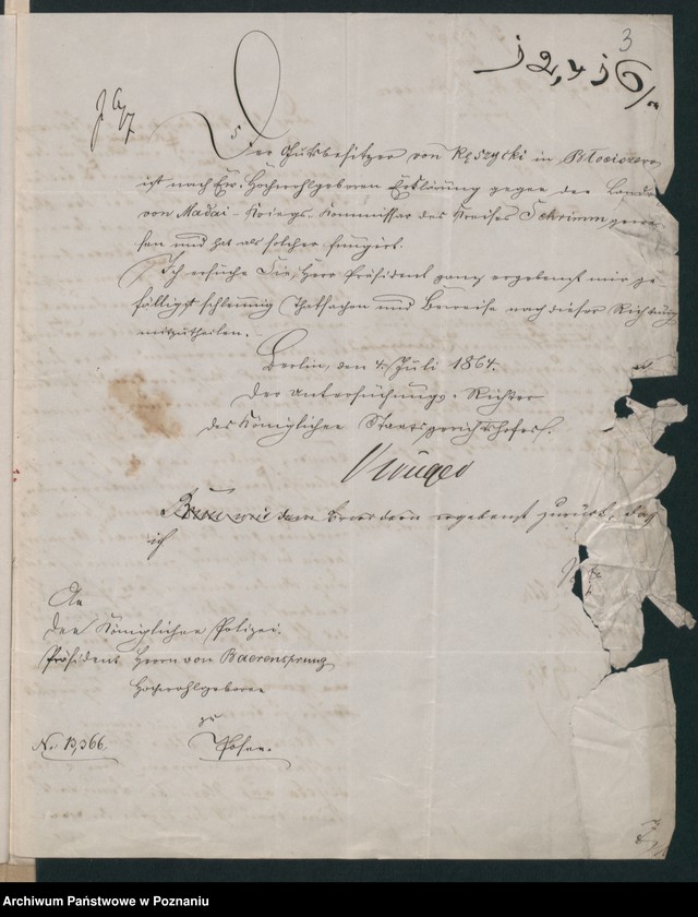 Obraz 7 z jednostki "A. betr. von Kęczycki in Błociszewo"