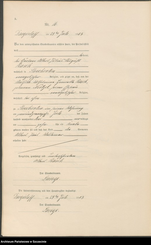 Obraz 19 z jednostki "Geburts-Register (Neben-Register)"