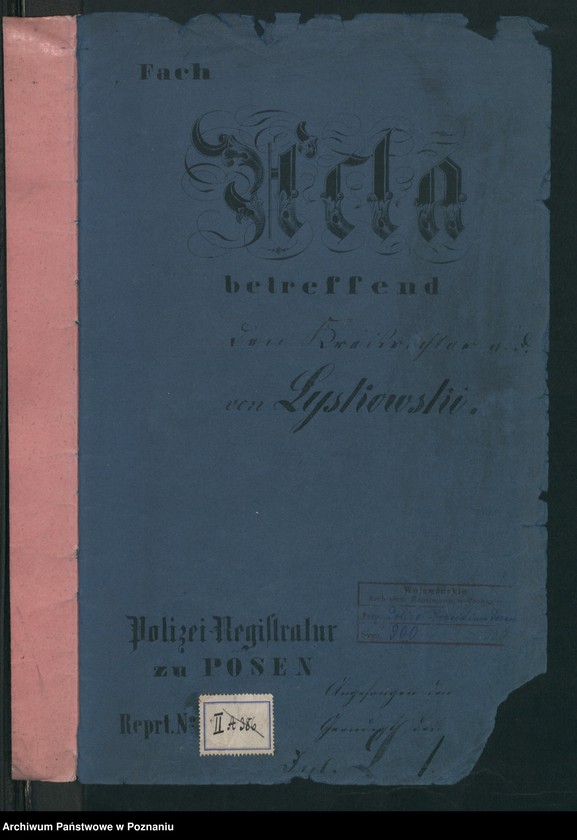 Obraz 2 z jednostki "A. betr. Von Łyskowski, Kreisrichter a.D."