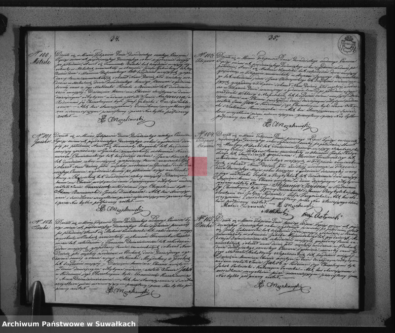 Obraz 20 z jednostki "Księga Duplikat do zapisywania Aktów Urodzonych, Zaślubionych i Zmarłych na rok 1859-ty z Parafii Filipowskiej"