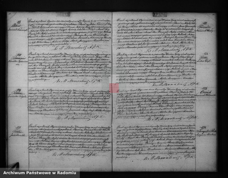 Obraz 18 z jednostki "[Akta Stanu Cywilnego wyznania rzymsko - katolickiego parafii] Kowala 1867 rok"