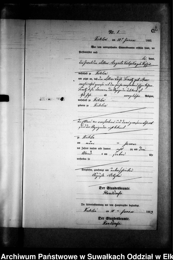 image.from.unit.number "Sterbe-Neben-Register des Preussischen Standes-Amtes Kehlen Kreis Angerburg"