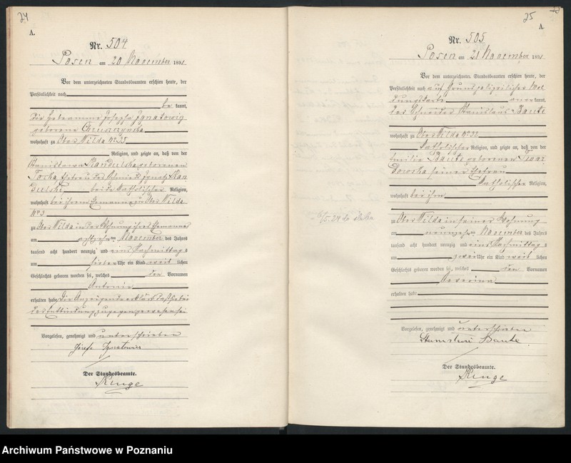 Obraz 15 z jednostki "Księga urodzeń t. II"