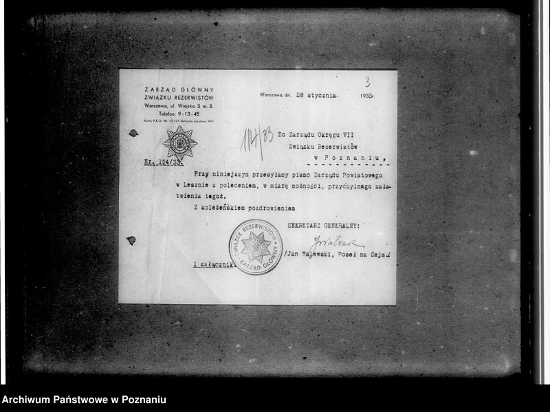 Obraz 7 z jednostki "Korespondencja z Zarządem Głównym"