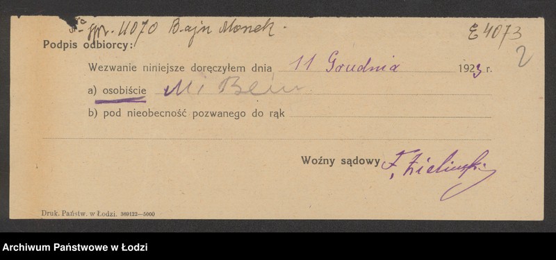 Obraz 4 z jednostki "Moszek Bajn- sprzedaż galanterii"