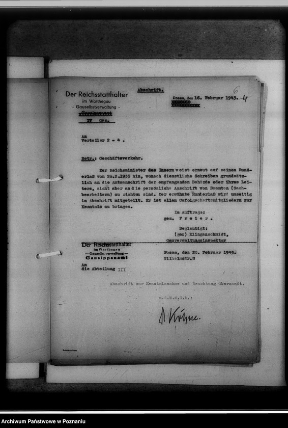 Obraz 10 z jednostki "Allgemeine Verfügungen der Gauselbstverwaltung"