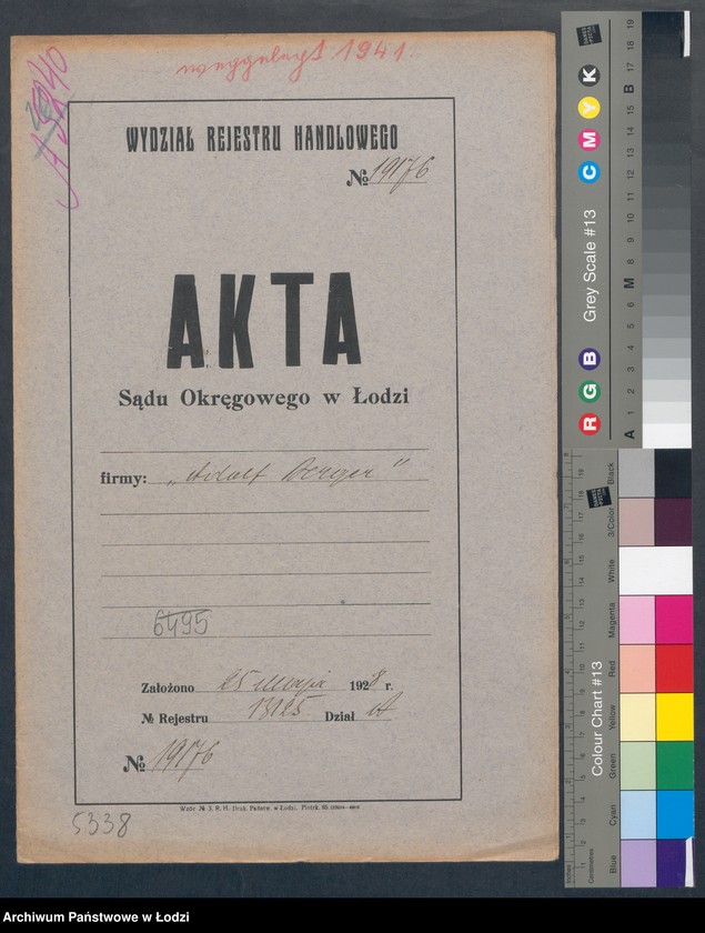 image.from.unit.number "Adolf Berger – sklep kolonialno-spożywczy"