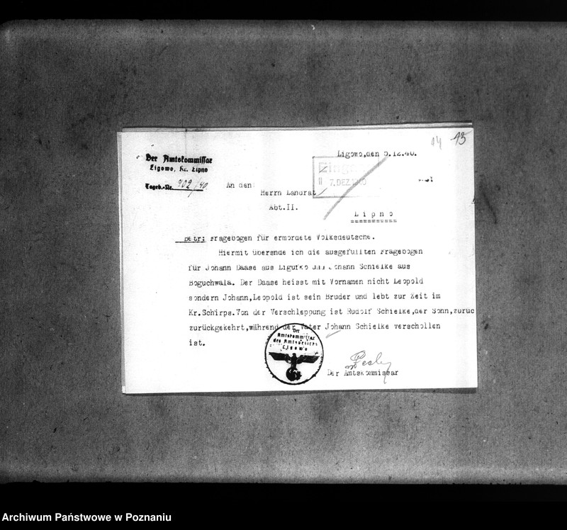 Obraz 18 z jednostki "Amtliche Meldungen Kreis Lipno"