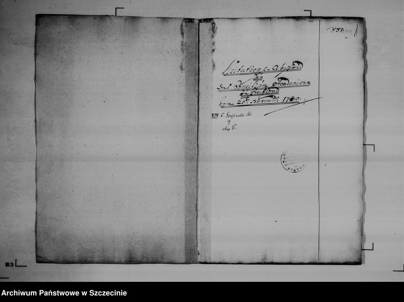 image.from.unit.number "Visitations - Abschied für das Concilium Academium zu Greifswald vom 20 November 1730."