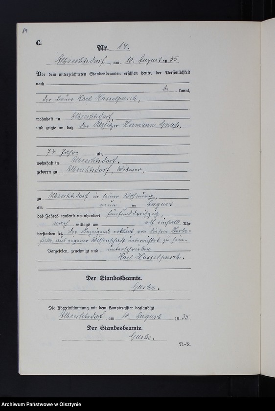 image.from.unit.number "Sterbe-Neben-Register Nr 1 - 18 [ Księga zgonów - wtóropis ]"