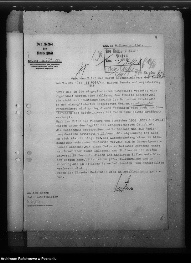 Obraz 13 z jednostki "Ostsperre für polnische Versippte"