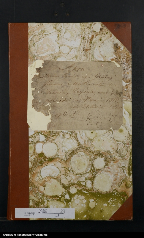 image.from.unit.number "Duplicat. Akta Stanu Cywilnego Gminy Janow, Małżeństw, Urodzenia, Zeyscia oraz y Zapowiedzi od 1 Maja 1817 do 31 Kwietnia 1818"