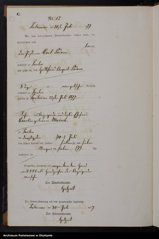 image.from.unit.number "Sterbe-Neben-Register Nr 1 - 22"