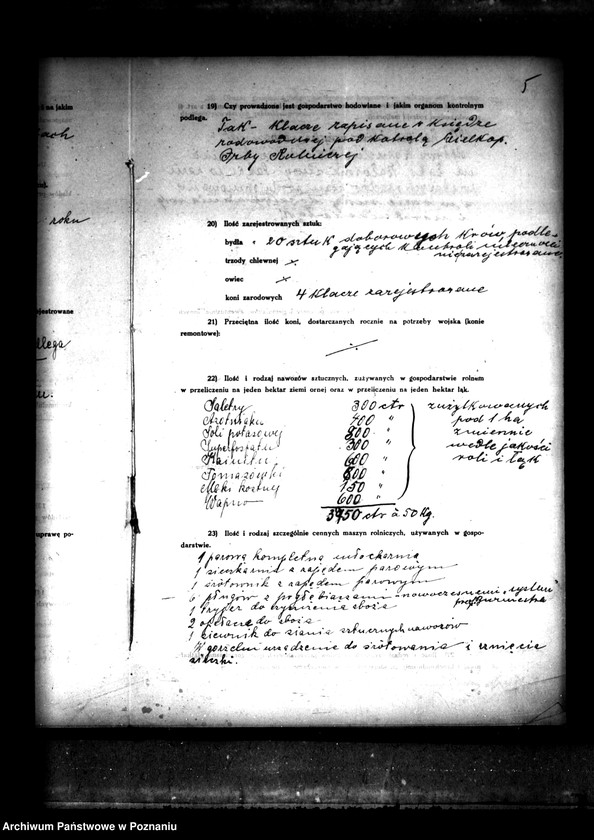 Obraz 9 z jednostki "Majątek Koronowo powiatu leszczyńskiego wyłączenie z art. 4/5 ustawy o reformie rolnej Franciszek Speichert"