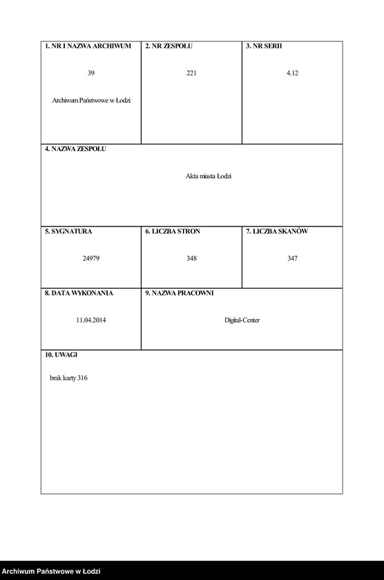 Obraz 1 z jednostki "[Spis ludności Łodzi] Porto-Potocki"