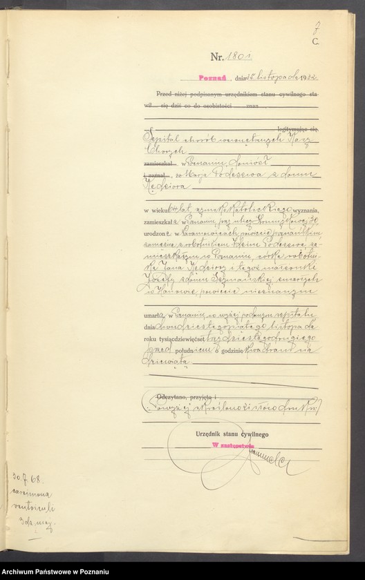 Obraz 9 z jednostki "Księga miejscowa zgonów tom IV [Rejestr główny zgonów]"