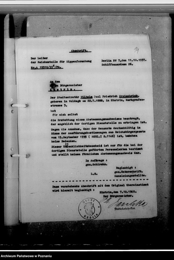 Obraz 18 z jednostki "Kreienbrink, Wilhelm - komisarz obwodowy"