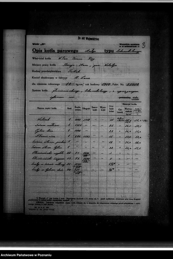 Obraz 7 z jednostki "Tartak B. Raja w Boruji Starej powiat wolsztyński nr woj. kotła 4154"