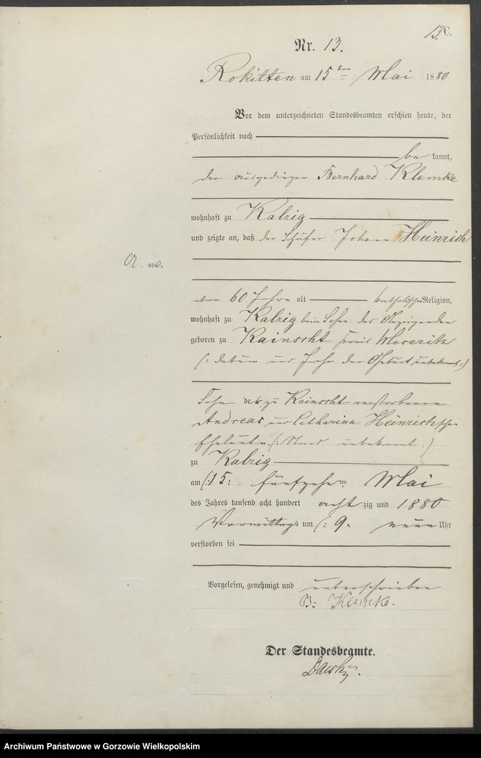 Obraz 16 z jednostki "Sterbe Register"